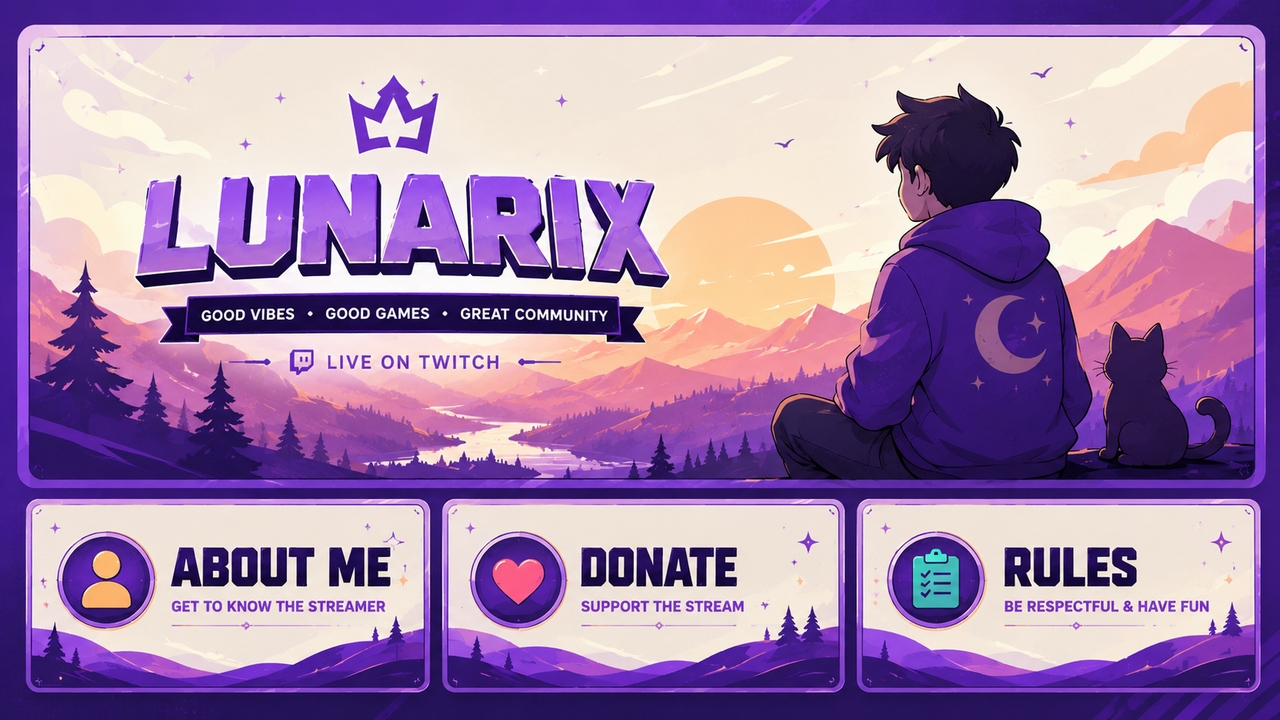 All-in-one Twitch panel maker