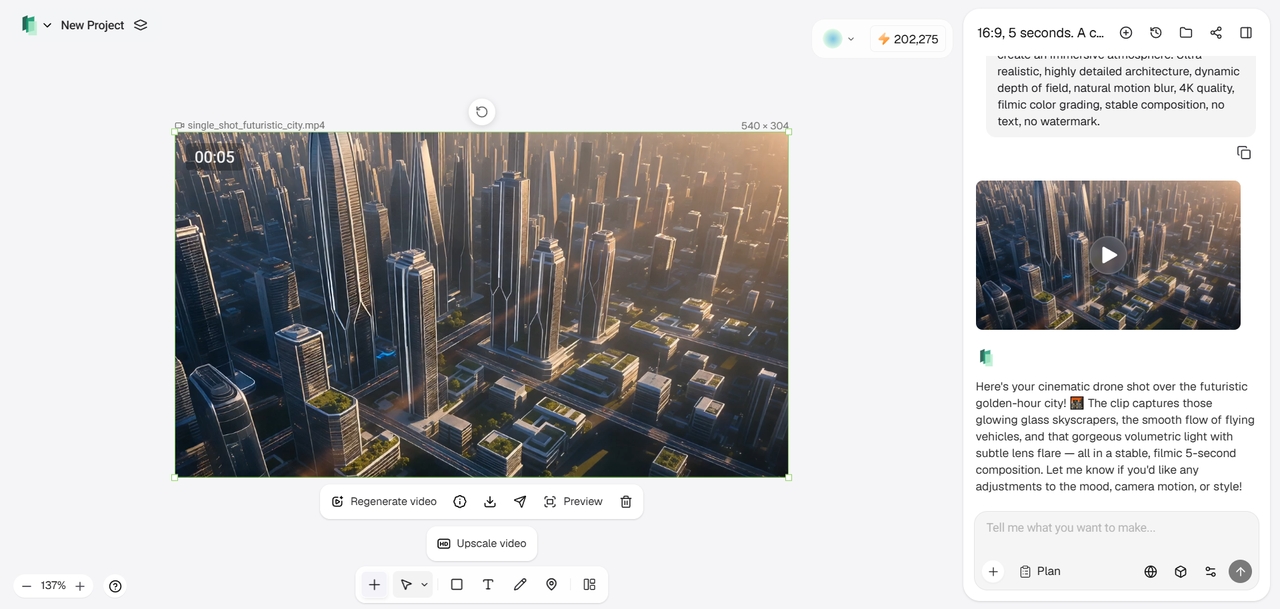 Export your AI-generated video