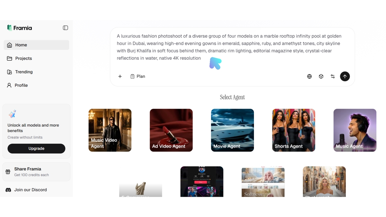 Enter your prompt or upload a reference image