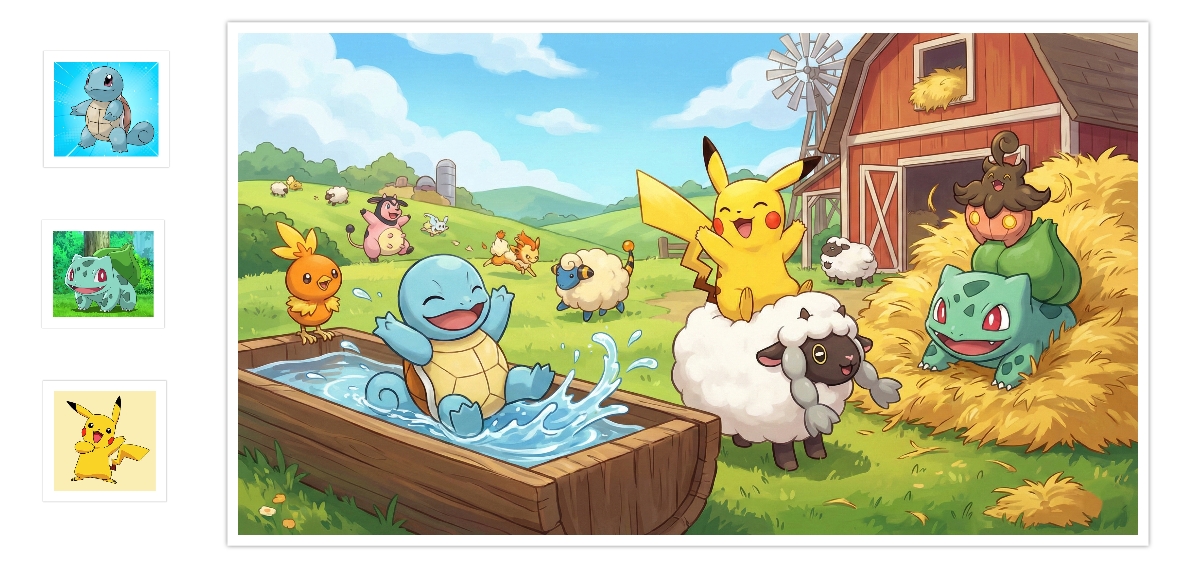 Pokemons at a Poke-party