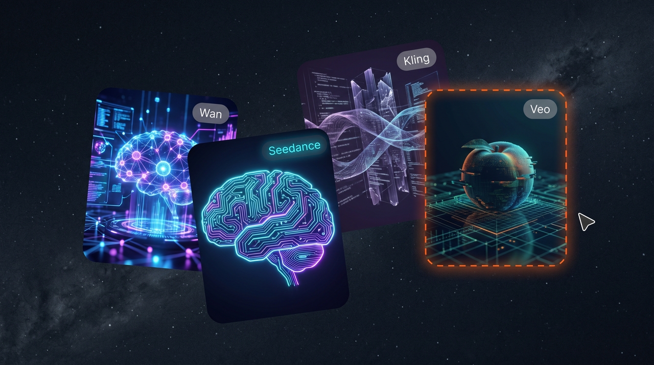 Choose from leading AI video models
